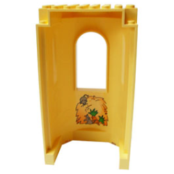 Belville Wall, Tower with Window and Haystack, Mice and Carrot Pattern
