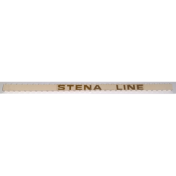 Stickered Assembly 32 x 1 x 1 with 'STENA LINE' Pattern Model Left Side (Sticker) - Set 1548 - 2 Brick 1 x 16