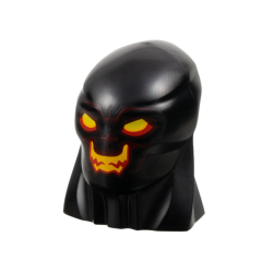 Large Figure Head Modified with Elongated Skull and Thick Neck with Red and Yellow Eyes, Dark Red Contours, Open Mouth Smile with Bright Light Orange Teeth Pattern (The Infinity Saga Surtur) Large Figure Head Modified with Elongated Skull and Thick Neck with Red and Yellow Eyes, Dark Red Contours, Open Mouth Smile with Bright Light Orange Teeth Pattern (The Infinity Saga Surtur)