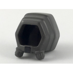 Minifigure, Headgear Hood Stepped with Hexagonal Opening and Breathing Apparatus with Small Black Grille Pattern Minifigure, Headgear Hood Stepped with Hexagonal Opening and Breathing Apparatus with Small Black Grille Pattern