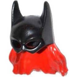Minifigure, Headgear Mask Batgirl with Red Hair Pattern Minifigure, Headgear Mask Batgirl with Red Hair Pattern