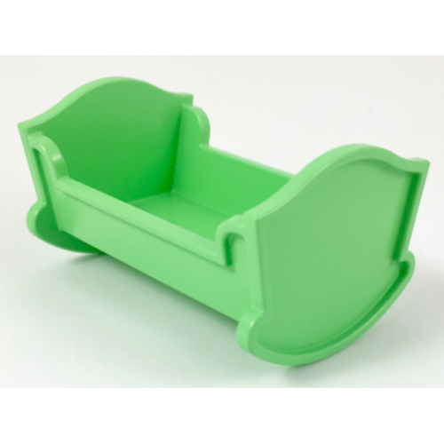 Деталь LEGO 4908 Duplo, Furniture Cradle (Belville Baby Crib) - Medium Green