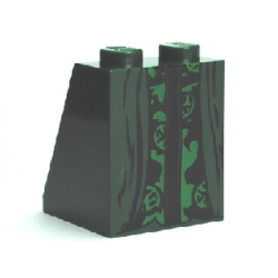 Slope 65 2 x 2 x 2 with Bottom Tube with Minifigure Dress / Skirt / Robe, HP Professor McGonagall Pattern Slope 65 2 x 2 x 2 with Bottom Tube with Minifigure Dress / Skirt / Robe, HP Professor McGonagall Pattern