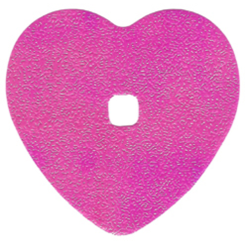 Деталь LEGO 46553foil Clikits, Icon Accent Foil Heart 6 3/4 x 6 3/4 with Textured Iridescent Surface