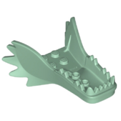 Dragon Head (Ninjago) Jaw Lower with Frills and Sharp Teeth Dragon Head (Ninjago) Jaw Lower with Frills and Sharp Teeth
