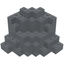 Rock Panel 8 x 8 x 6 Medium Symmetric (MURP) - Dark Bluish Gray Rock Panel 8 x 8 x 6 Medium Symmetric (MURP) - Dark Bluish Gray