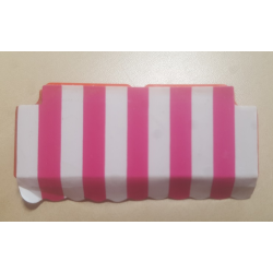 Homemaker Awning 2 x 6 with Pink and White Stripes Pattern (Sticker) - Set 230