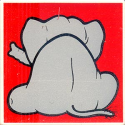 Duplo, Tile 2 x 2 x 1 with Elephant Mosaic Picture 12 Pattern