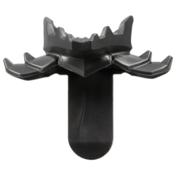 Minifigure Armor Shoulder Pads Spiked with Dragon Lower Jaw and 2 Studs on Long Back - Dark Blue