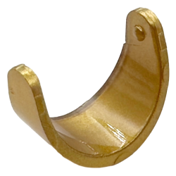 Minifigure, Visor Standard with Gold Surface on Front and Edges only Pattern