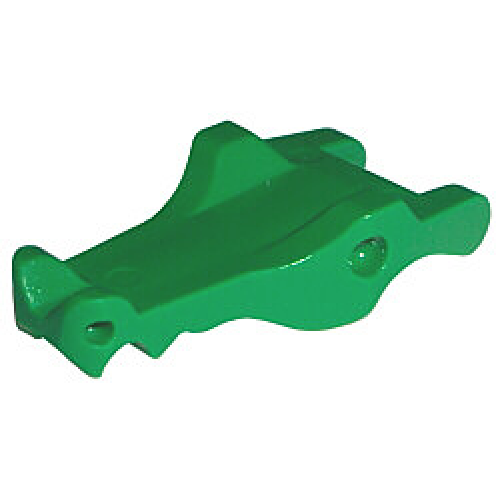 Деталь LEGO 6027 Alligator / Crocodile / Dragon Jaw Upper / Dinosaur Tongue - Green