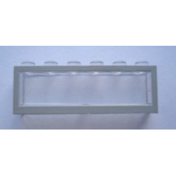 Modulex, Window 1 x 6 x 2 with Gray Border Pattern