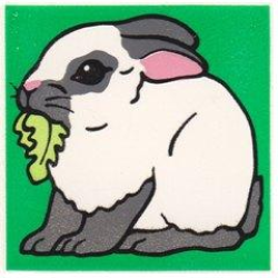 Duplo, Tile 2 x 2 x 1 with Rabbit Mosaic Picture 11 Pattern Duplo, Tile 2 x 2 x 1 with Rabbit Mosaic Picture 11 Pattern