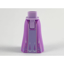 Mini Doll Hips and Skirt Full Length with Lavender Middle and Arendelle Pattern - Thick Hinge Mini Doll Hips and Skirt Full Length with Lavender Middle and Arendelle Pattern - Thick Hinge