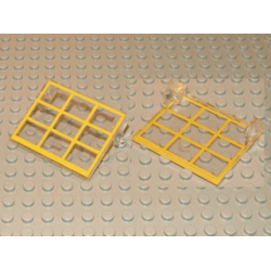 Garage Door Glass without Counterweights - Yellow Frame Pattern with Hinge Pins Garage Door Glass without Counterweights - Yellow Frame Pattern with Hinge Pins