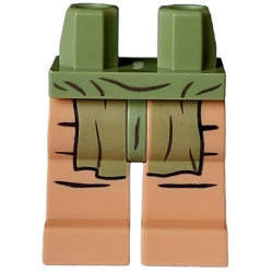 Hips and Nougat Legs with Black Lines and Olive Green Apron Pattern Hips and Nougat Legs with Black Lines and Olive Green Apron Pattern