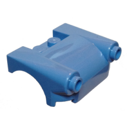 Vehicle, Mudguard 3 x 4 with Headlights - Medium Blue