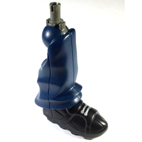 Деталь LEGO 41237c01pb01 Galidor Limb Leg Allegra, Bottom Section with Rotatable Black Shoe and Dark Gray Rotation Joint Pin