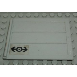 Door Sliding - Type 2 with Train Logo Black Pattern (Sticker) - Set 4563 Door Sliding - Type 2 with Train Logo Black Pattern (Sticker) - Set 4563