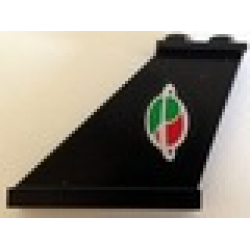 Tail 4 x 1 x 3 with Octan-Space Logo Pattern on Left (Model Right Side) (Sticker) - Set 70816