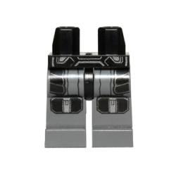 Hips and Dark Bluish Gray Legs with SW Darth Malgus Armor Pattern