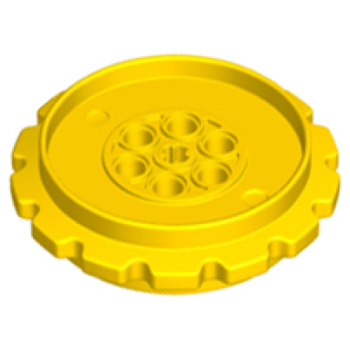 Деталь LEGO 42529 Technic Tread Sprocket Wheel Extra Large - Yellow
