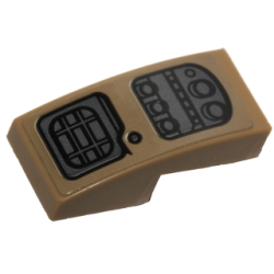 Slope, Curved 2 x 1 x 2/3 with SW Pao Backpack Pattern (Sticker) - Set 75156 Slope, Curved 2 x 1 x 2/3 with SW Pao Backpack Pattern (Sticker) - Set 75156