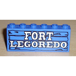 Stickered Assembly 6 x 1 x 2 with 'FORT LEGOREDO' Pattern (Sticker) - Sets 6762 / 6769 - 2 Brick 1 x 6 Stickered Assembly 6 x 1 x 2 with 'FORT LEGOREDO' Pattern (Sticker) - Sets 6762 / 6769 - 2 Brick 1 x 6