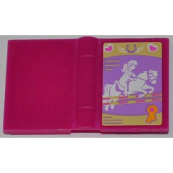 Minifigure, Utensil Book 2 x 3 with Jumping Horse Pattern (Sticker) - Set 3189