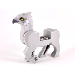 Hippogriff Body with Dark Bluish Gray Beak and Eye Patches, White Feathers and Bright Light Orange Eyes Pattern Hippogriff Body with Dark Bluish Gray Beak and Eye Patches, White Feathers and Bright Light Orange Eyes Pattern