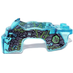 Flywheel Fairing Gorilla Shape with Silver Markings and Leaves Pattern