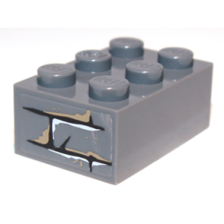 Brick 2 x 3 with Bricks Pattern on End (Sticker) - Set 9473 Brick 2 x 3 with Bricks Pattern on End (Sticker) - Set 9473