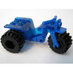 Tricycle with Blue Chassis and Black Wheels - One Piece Rear Wheels / Tires Tricycle with Blue Chassis and Black Wheels - One Piece Rear Wheels / Tires