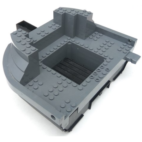 Деталь LEGO 47980c02 Boat, Hull Giant Bow 19 x 22 with Dark Bluish Gray Top (47980 / 47981)