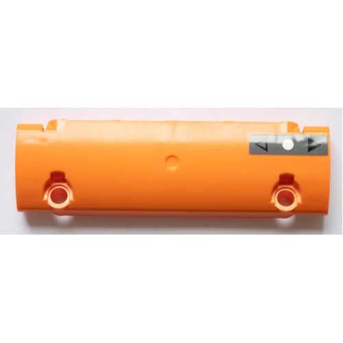 Деталь LEGO 62531pb044 Technic, Panel Curved 11 x 3 with Black Arrows and White Circle on Dark Bluish Gray Background Pattern (Sticker) - Set 42052