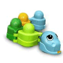 Primo Animal Snake with Four Sections with Studs on Top