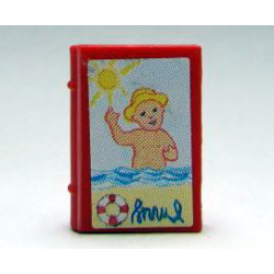 Minifigure, Utensil Book 2 x 3 with Holiday Brochure Children's Paradise Pattern (Stickers) - Set 3117 Minifigure, Utensil Book 2 x 3 with Holiday Brochure Children's Paradise Pattern (Stickers) - Set 3117