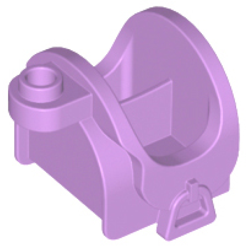Деталь LEGO 93086 Friends Horse Saddle with Stirrups and Top Stud - Medium Lavender