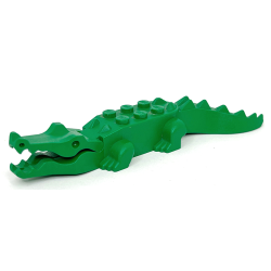 Alligator / Crocodile with 8 Teeth - Green