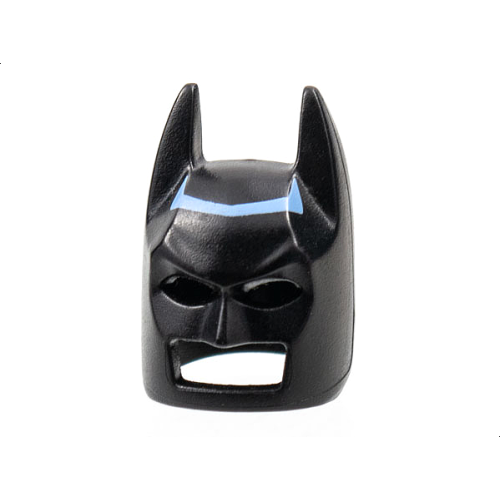 Деталь LEGO 10113pb01 Minifigure, Headgear Mask Batman Cowl (Angular Ears, Pronounced Brow) with Medium Blue Electro Pattern