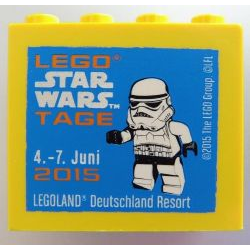 Brick 2 x 4 x 3 with Legoland Deutschland Resort Star Wars Tage 4. - 7. Juni 2015 Pattern Brick 2 x 4 x 3 with Legoland Deutschland Resort Star Wars Tage 4. - 7. Juni 2015 Pattern
