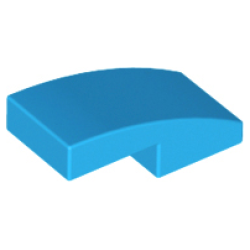 Slope, Curved 2 x 1 x 2/3 - Dark Azure
