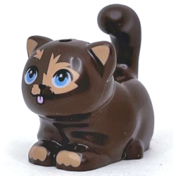 Cat, Friends Style, Large, Sitting with Nougat Markings, Medium Blue Eyes, and Bright Pink Tongue Pattern (Pixel) Cat, Friends Style, Large, Sitting with Nougat Markings, Medium Blue Eyes, and Bright Pink Tongue Pattern (Pixel)