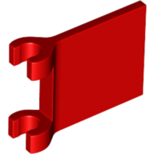 Деталь LEGO 80326 Flag 2 x 2 Square with Flared Edge - Red