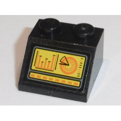 Slope 45 2 x 2 with Computer Screen with Red Dotted Line and Bar Graph Pattern (Sticker) - Set 76034 Slope 45 2 x 2 with Computer Screen with Red Dotted Line and Bar Graph Pattern (Sticker) - Set 76034