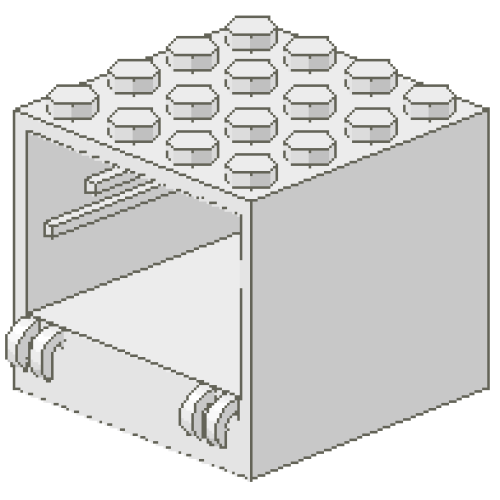 Деталь LEGO 841 Homemaker Stove / Oven 4 x 4 x 3
