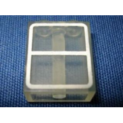 Brick 1 x 2 x 2 with Bottom Tube with Window Pattern Brick 1 x 2 x 2 with Bottom Tube with Window Pattern