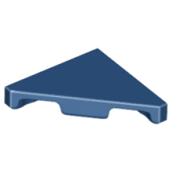 Tile, Modified 2 x 2 Triangular - Dark Blue