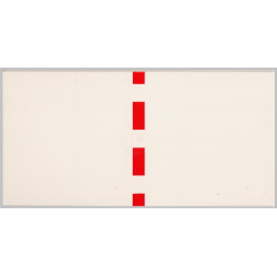Tile 8 x 16 with Bottom Tubes on Edges with Red Stripe Pattern