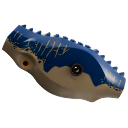 Dinosaur Body Indominus rex / Carnotaurus / Allosaurus with Dark Blue Top with Spots and Stripes Pattern Dinosaur Body Indominus rex / Carnotaurus / Allosaurus with Dark Blue Top with Spots and Stripes Pattern